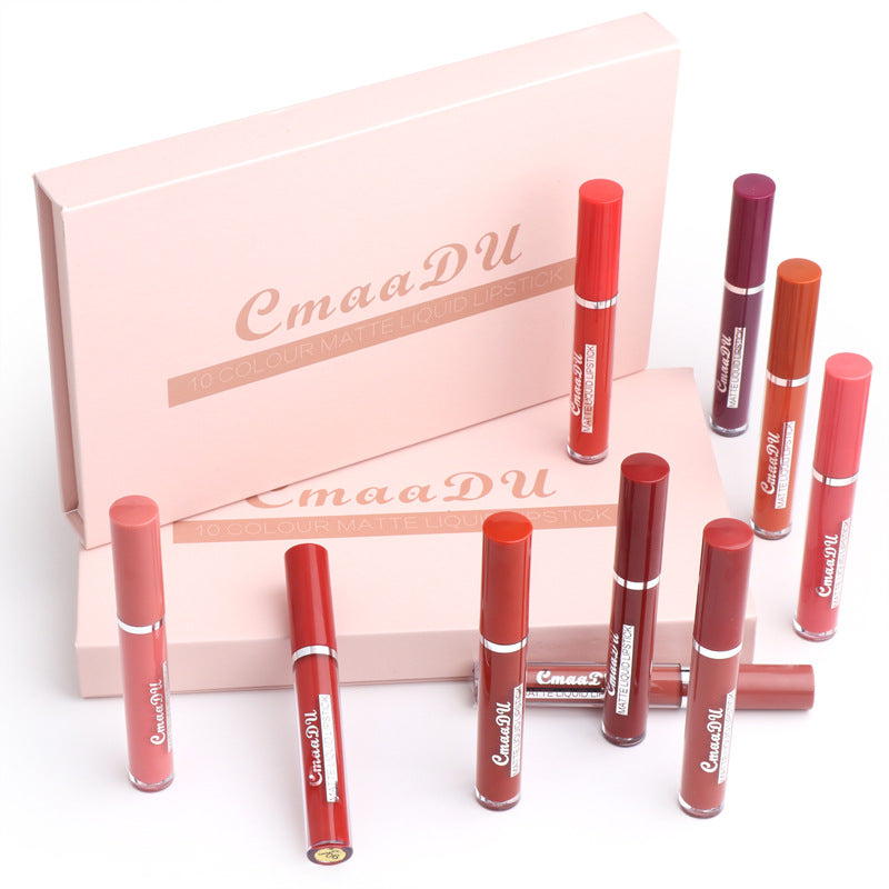 CmaaDU | Ivory Liquid-Lipstick Set