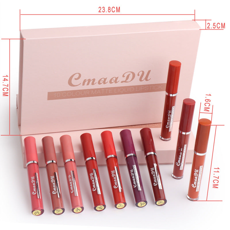 CmaaDU | Ivory Liquid-Lipstick Set